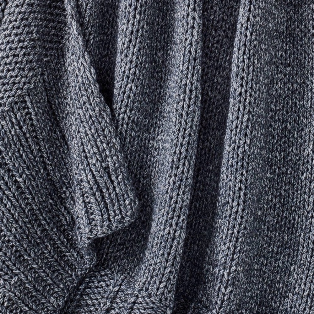 Chunky Knit Throw Blanket Navy Blue – Threshold Studio McGee, Target - Picture 3 of 5
